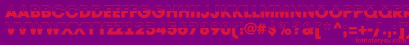 AAvantetitulbwHeavy Font – Red Fonts on Purple Background