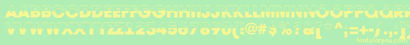 AAvantetitulbwHeavy Font – Yellow Fonts on Green Background