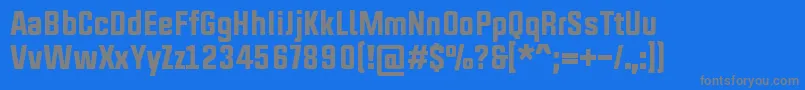 UpboltersNewRegular Font – Gray Fonts on Blue Background