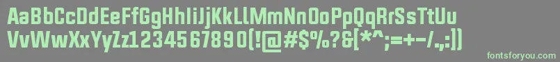 UpboltersNewRegular Font – Green Fonts on Gray Background