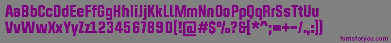 UpboltersNewRegular Font – Purple Fonts on Gray Background
