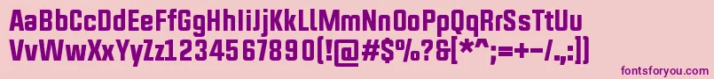 UpboltersNewRegular Font – Purple Fonts on Pink Background