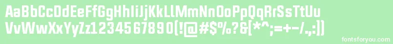 UpboltersNewRegular Font – White Fonts on Green Background