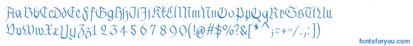 Lisätietoja Fraxhandwritten-fontista Fraxhandwritten-fontti – siniset fontit