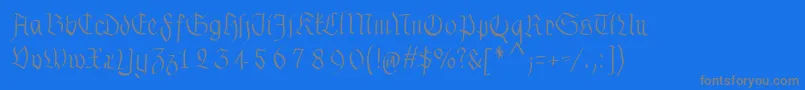 fuente Fraxhandwritten – Fuentes Grises Sobre Fondo Azul