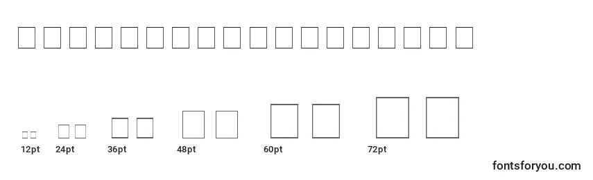 CyrillichelvItalic Font Sizes