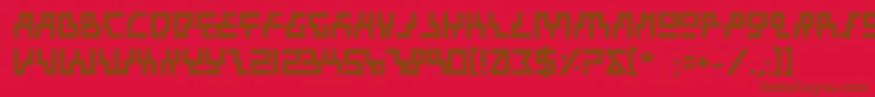 Beamb Font – Brown Fonts on Red Background