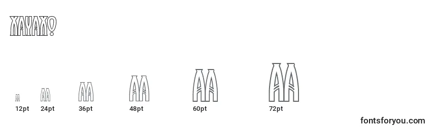Tamanhos de fonte XayaxO