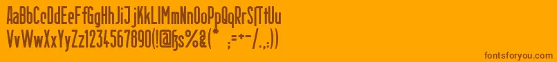 fuente BerlinEmailBold – Fuentes Marrones Sobre Fondo Naranja