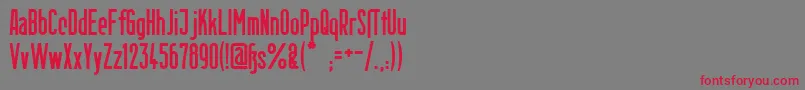 BerlinEmailBold Font – Red Fonts on Gray Background
