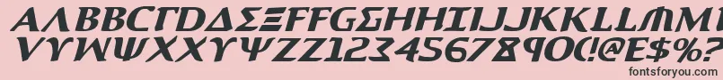 AegisItalic Font – Black Fonts on Pink Background
