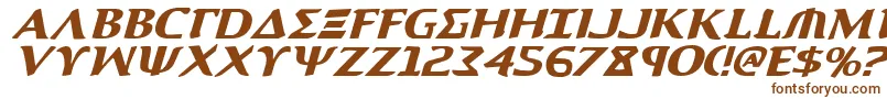 AegisItalic Font – Brown Fonts on White Background