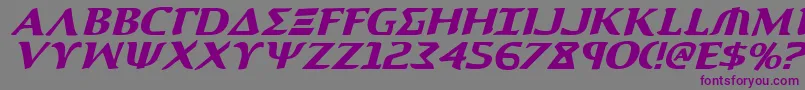 AegisItalic Font – Purple Fonts on Gray Background