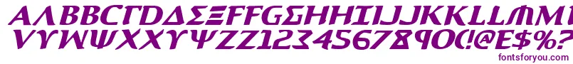 AegisItalic-Schriftart – Violette Schriften