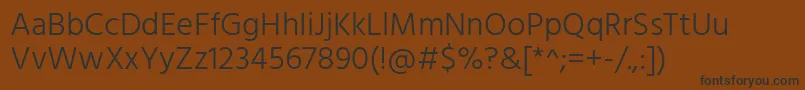 Шрифт HindLight – чёрные шрифты на коричневом фоне