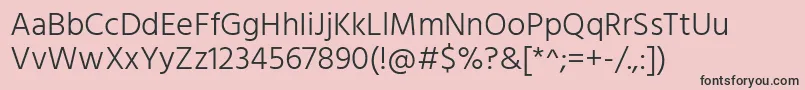 HindLight Font – Black Fonts on Pink Background