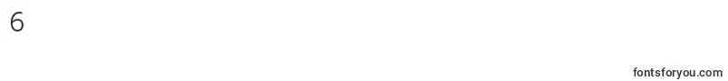 HindLight Font – Fonts for Digit 6