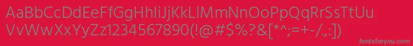 HindLight Font – Gray Fonts on Red Background