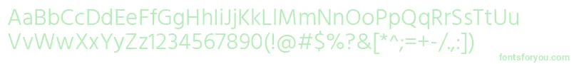 HindLight Font – Green Fonts on White Background