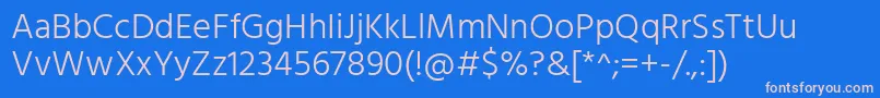 HindLight Font – Pink Fonts on Blue Background