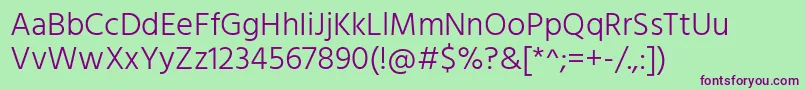 HindLight Font – Purple Fonts on Green Background