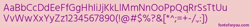 HindLight Font – Purple Fonts on Pink Background