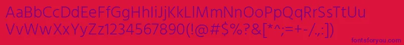 HindLight Font – Purple Fonts on Red Background
