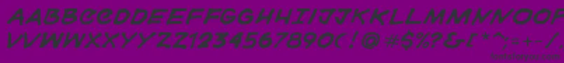 Шрифт Gorski – чёрные шрифты на фиолетовом фоне