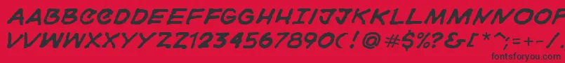 Gorski Font – Black Fonts on Red Background
