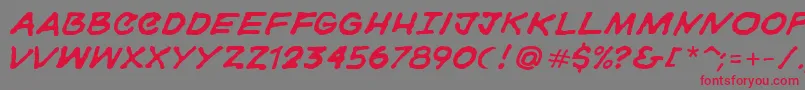 Gorski Font – Red Fonts on Gray Background