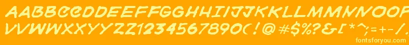 More about Gorski Font Gorski Font – Yellow Fonts on Orange Background