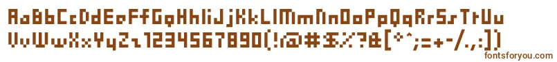 Шрифт Pix – коричневые шрифты на белом фоне