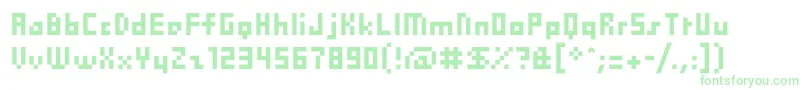 Pix Font – Green Fonts on White Background