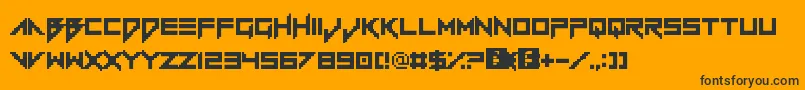 VerminVibes1989 Font – Black Fonts on Orange Background