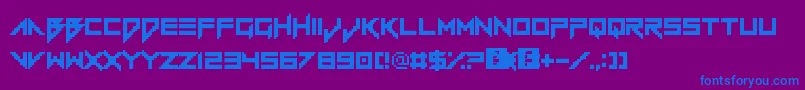 Шрифт VerminVibes1989 – синие шрифты на фиолетовом фоне