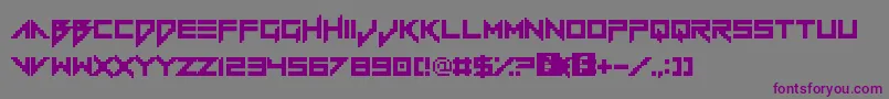 Шрифт VerminVibes1989 – фиолетовые шрифты на сером фоне