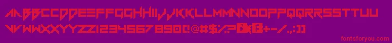 VerminVibes1989 Font – Red Fonts on Purple Background