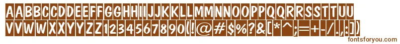 ADominotitulcm Font – Brown Fonts on White Background