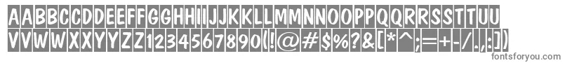 ADominotitulcm-Schriftart – Graue Schriften