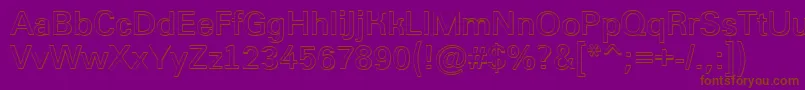 Grotic1 Font – Brown Fonts on Purple Background