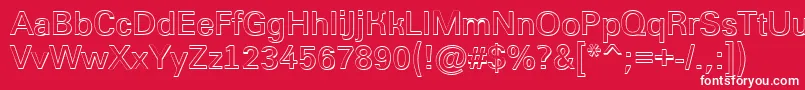 Grotic1 Font – White Fonts on Red Background