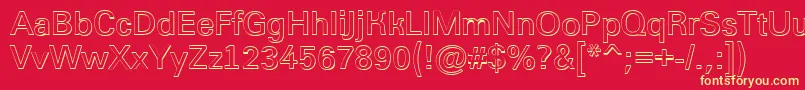Grotic1 Font – Yellow Fonts on Red Background