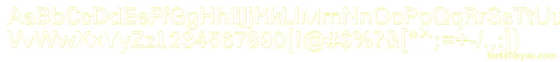 Grotic1 Font – Yellow Fonts on White Background