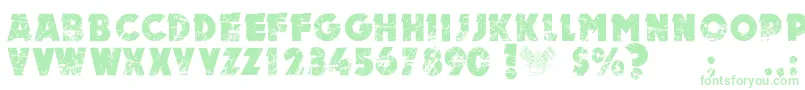 MotorPersonalUseOnly-fontti – vihreät fontit