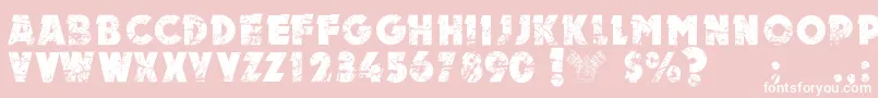 MotorPersonalUseOnly Font – White Fonts on Pink Background