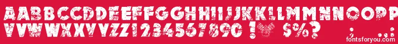 MotorPersonalUseOnly Font – White Fonts on Red Background