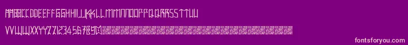 fuente Intaglioplains – Fuentes Rosadas Sobre Fondo Morado