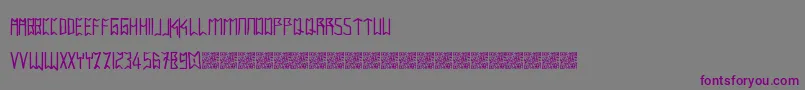 Intaglioplains Font – Purple Fonts on Gray Background