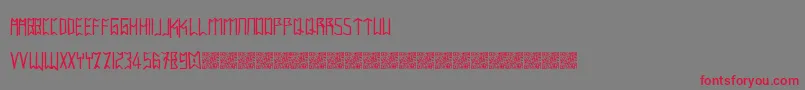 Intaglioplains Font – Red Fonts on Gray Background