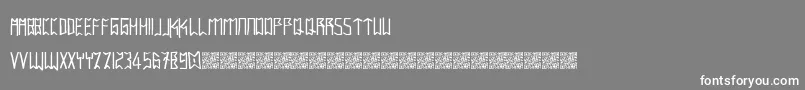 フォントIntaglioplains – 灰色の背景に白い文字